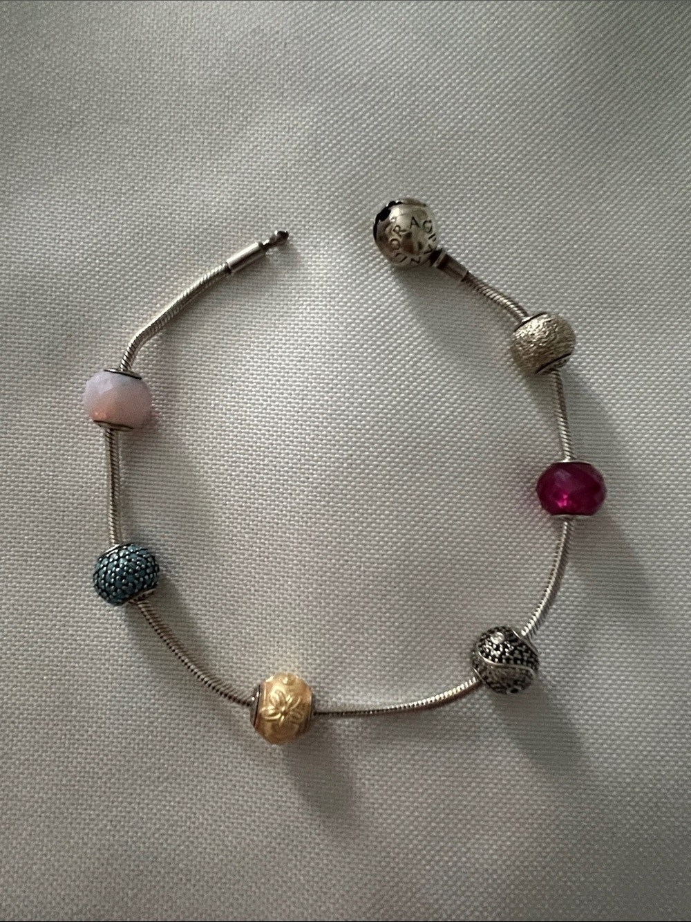 8inch Pandora Bracelet with Charms included